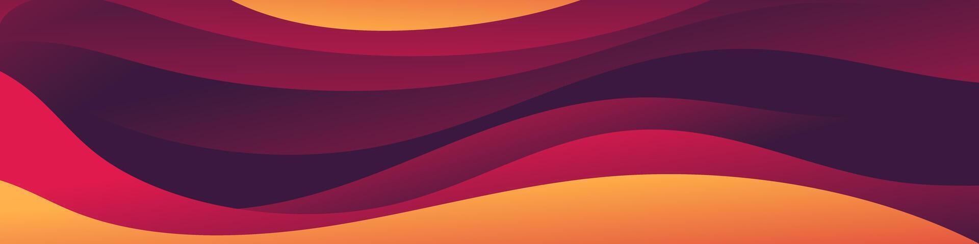 Dark red and orange gradient waves flow seamlessly in this abstract background, ideal for bold and creative projects vector