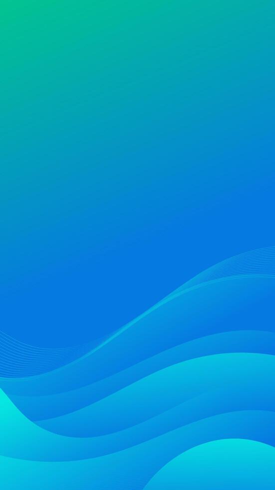 A fluid abstract background with green and blue gradient waves, perfect for creative and professional use vector
