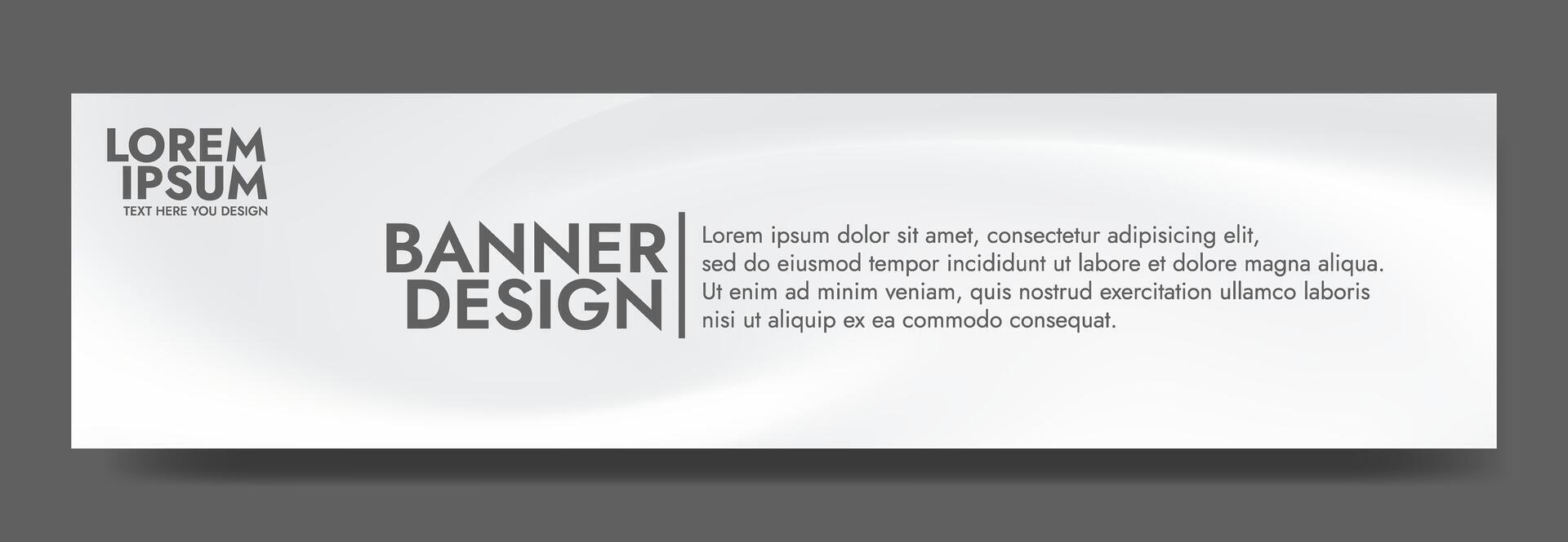 White blurred smooth liquid waves abstract banner template vector