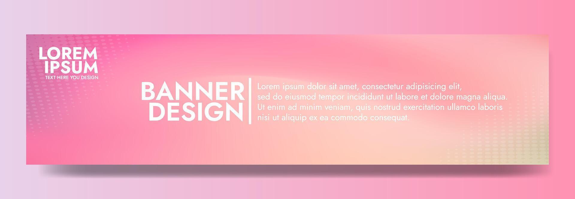 Pink blurred smooth liquid waves abstract banner template vector