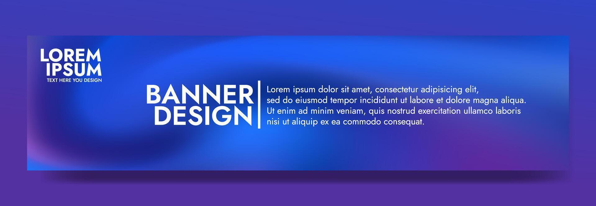 blue blurred smooth liquid waves abstract banner vector