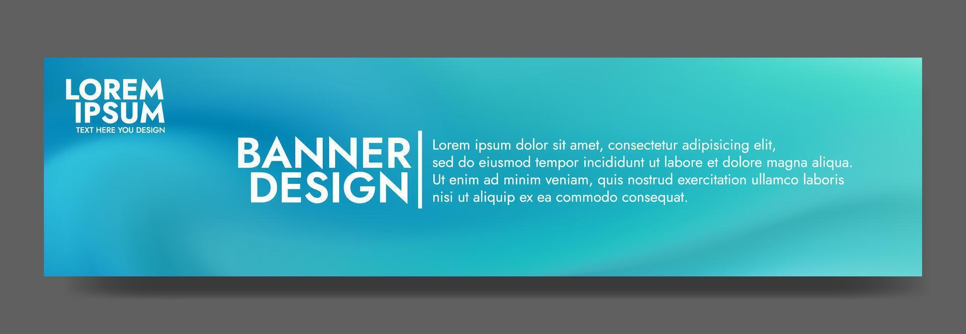 blue blurred smooth liquid waves abstract banner vector