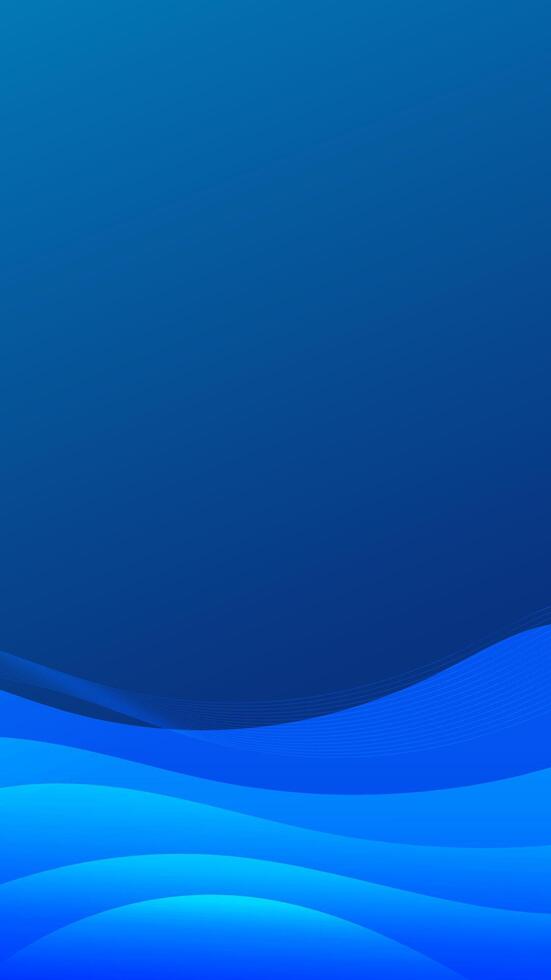 Abstract background featuring smooth blue gradient waves, ideal for presentations, posters, and digital media vector
