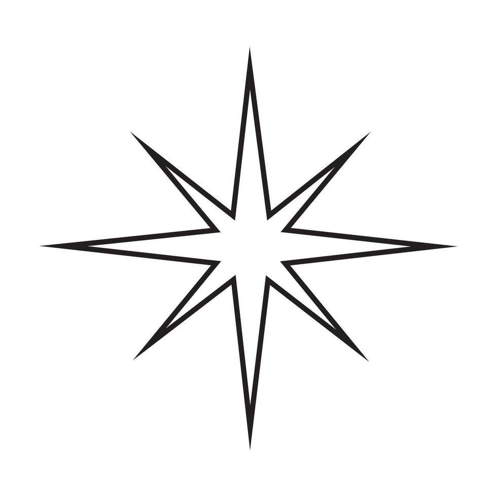 Sparkling Stars - Sparkle silhouette - Star clipart - Sparkle illustration vector
