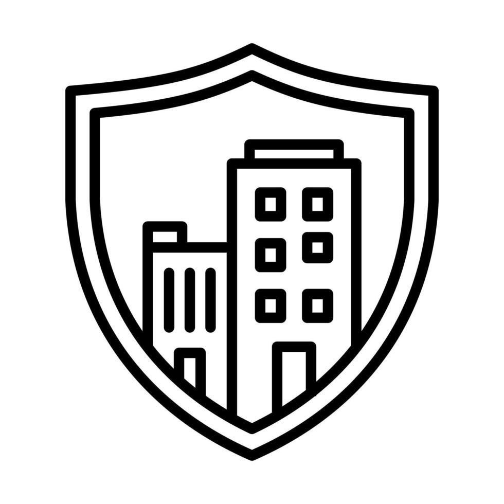Enterprise Emblem icon line illustration vector
