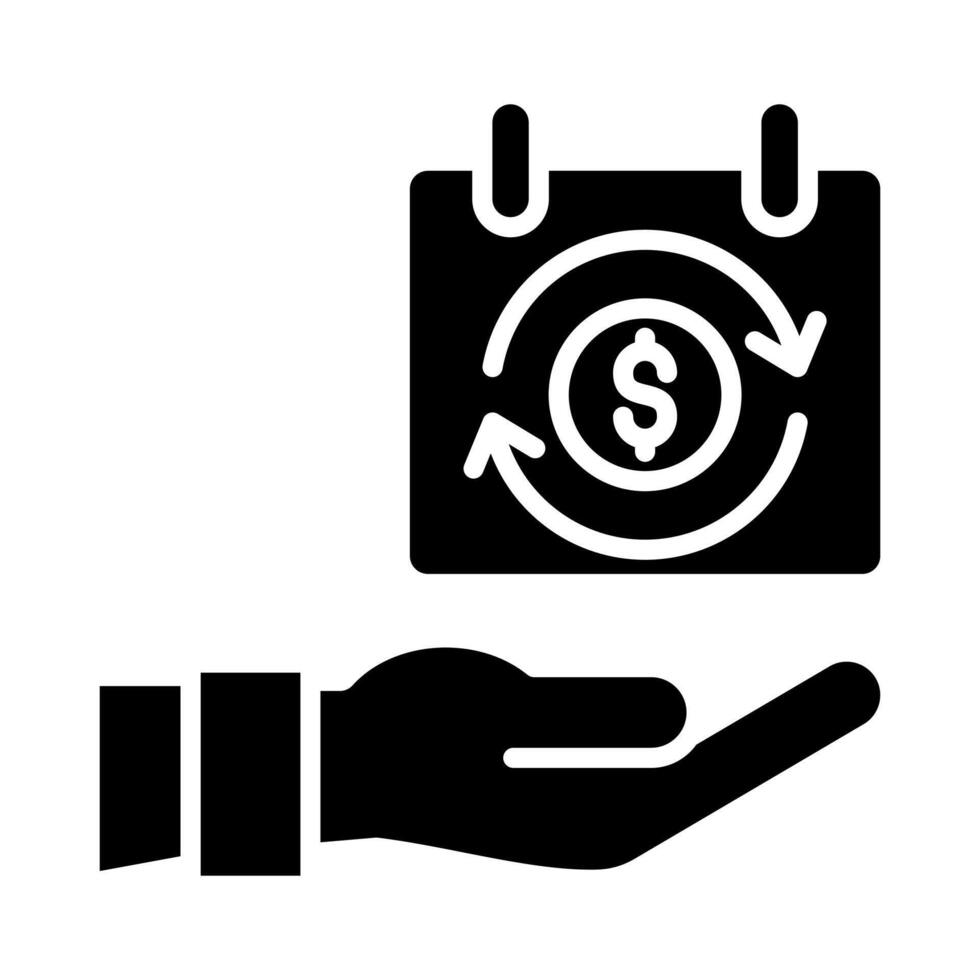 Flexible Financing icon line illustration vector