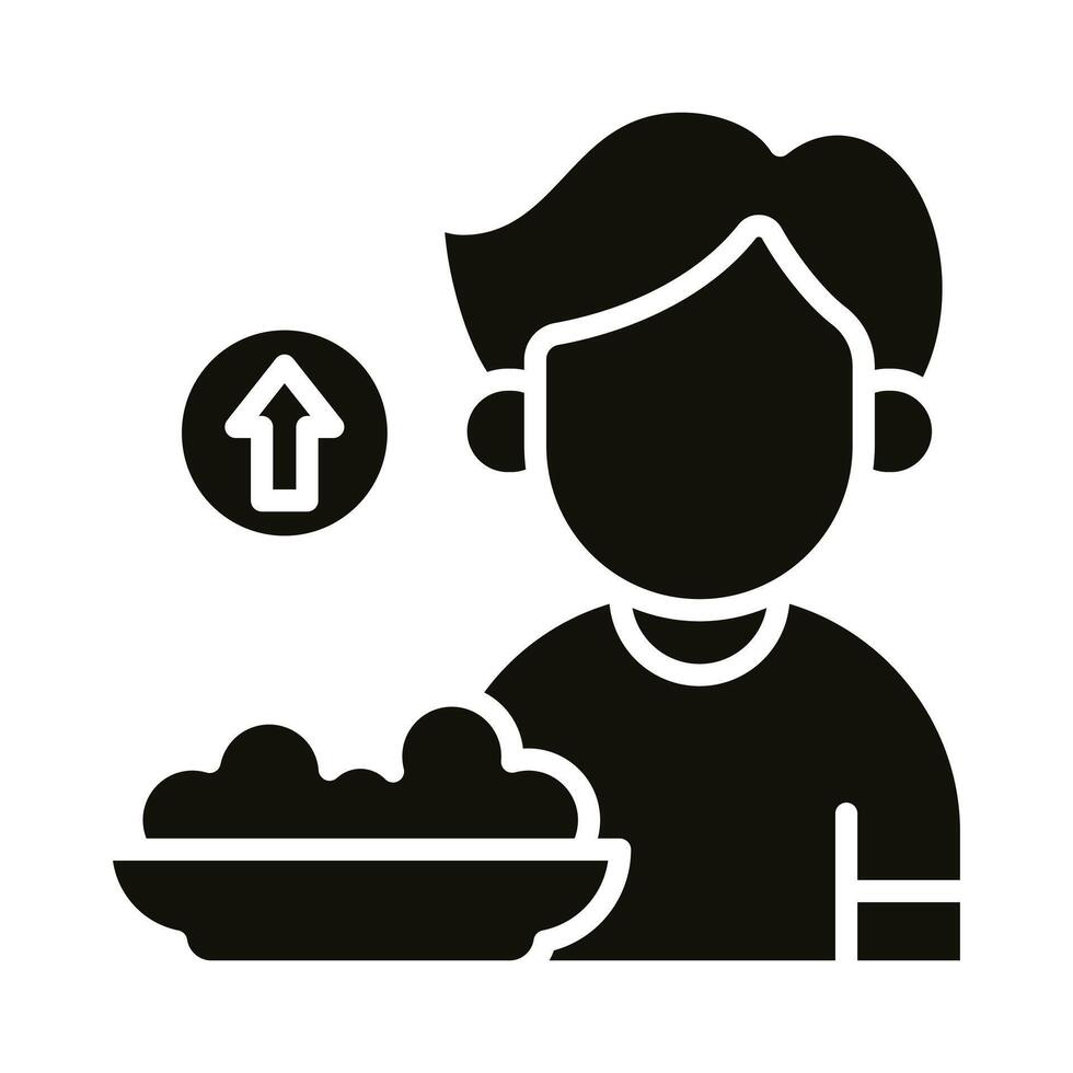 Polyphagia Sign icon line illustration vector