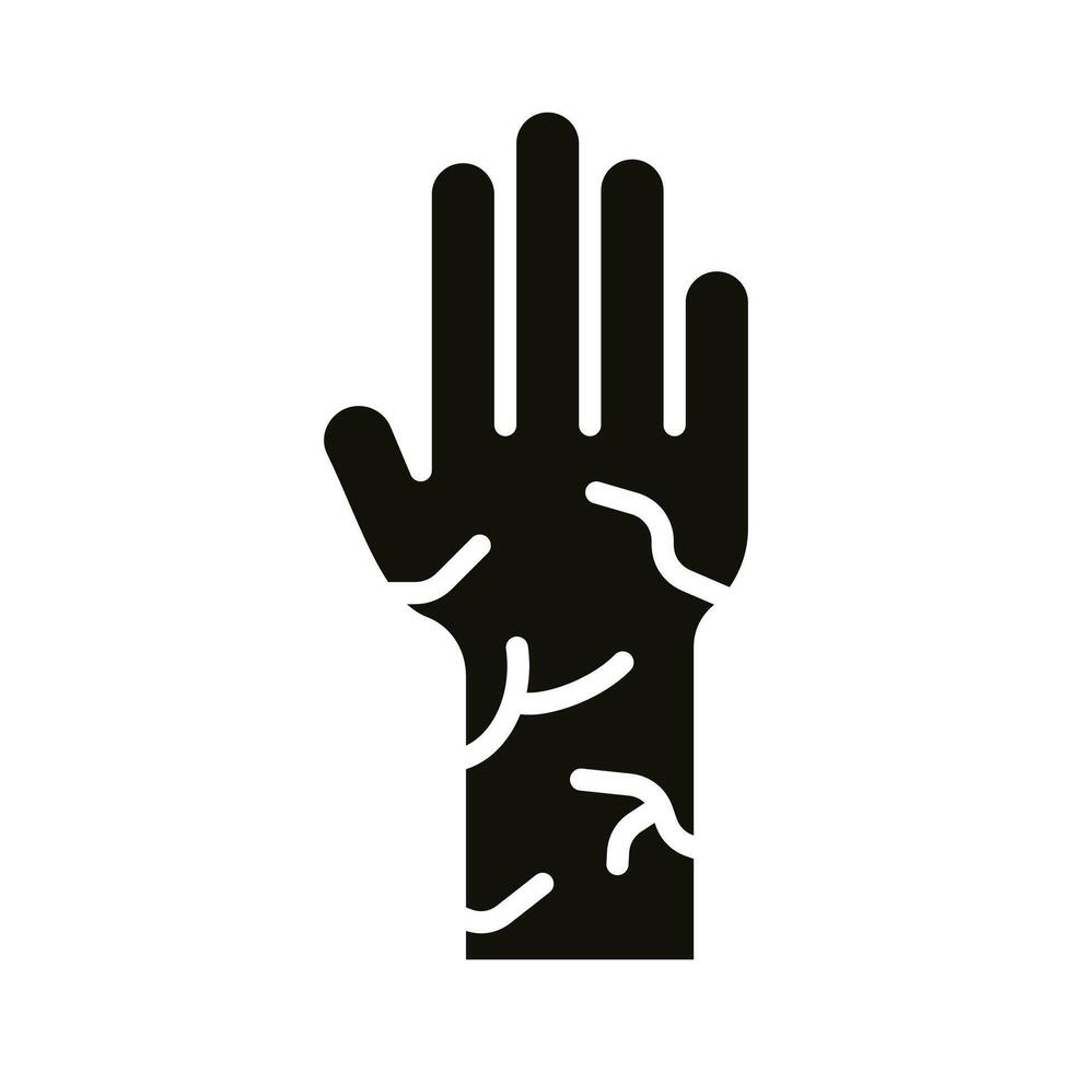 Dry Skin icon line illustration vector