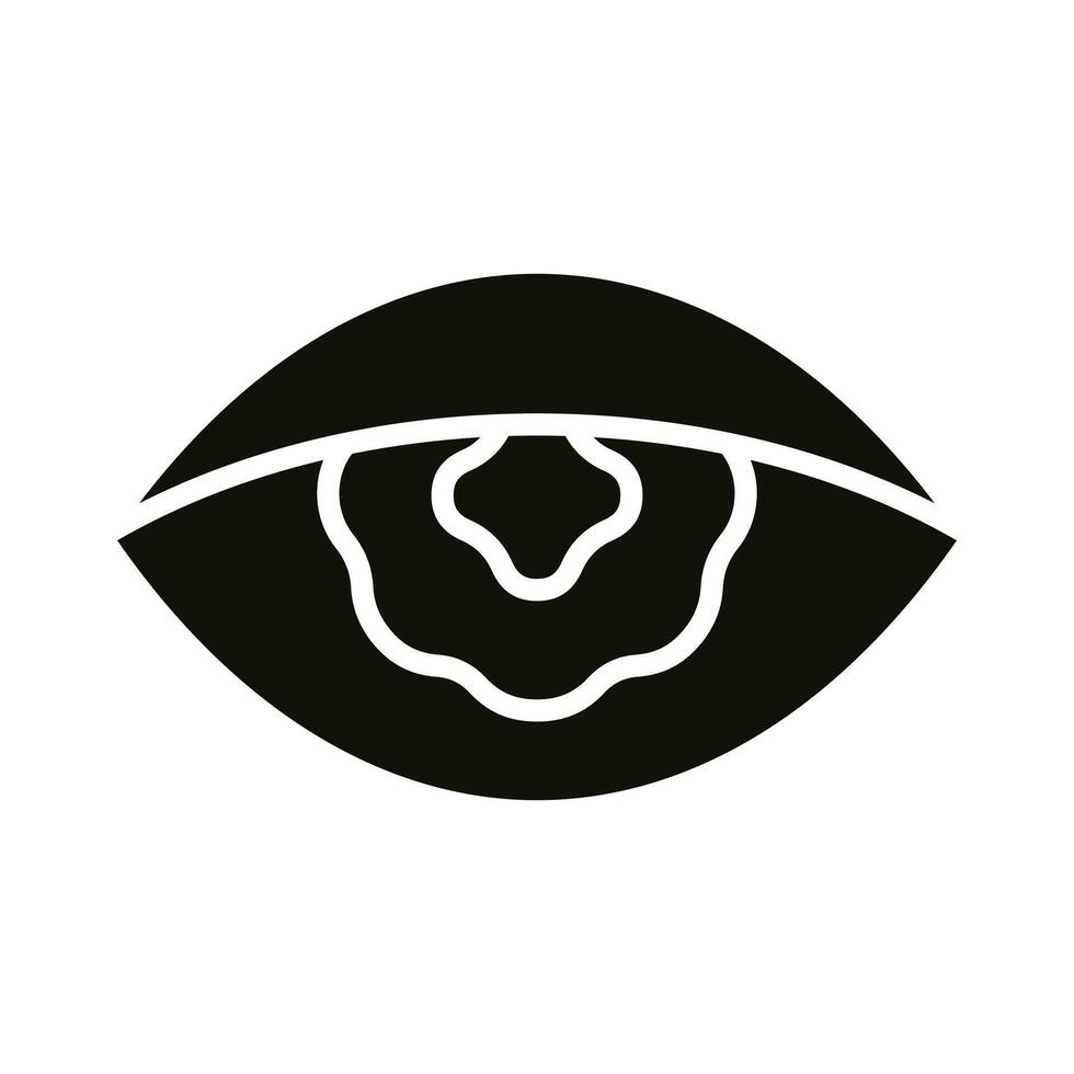 Blurred Vision icon line illustration vector
