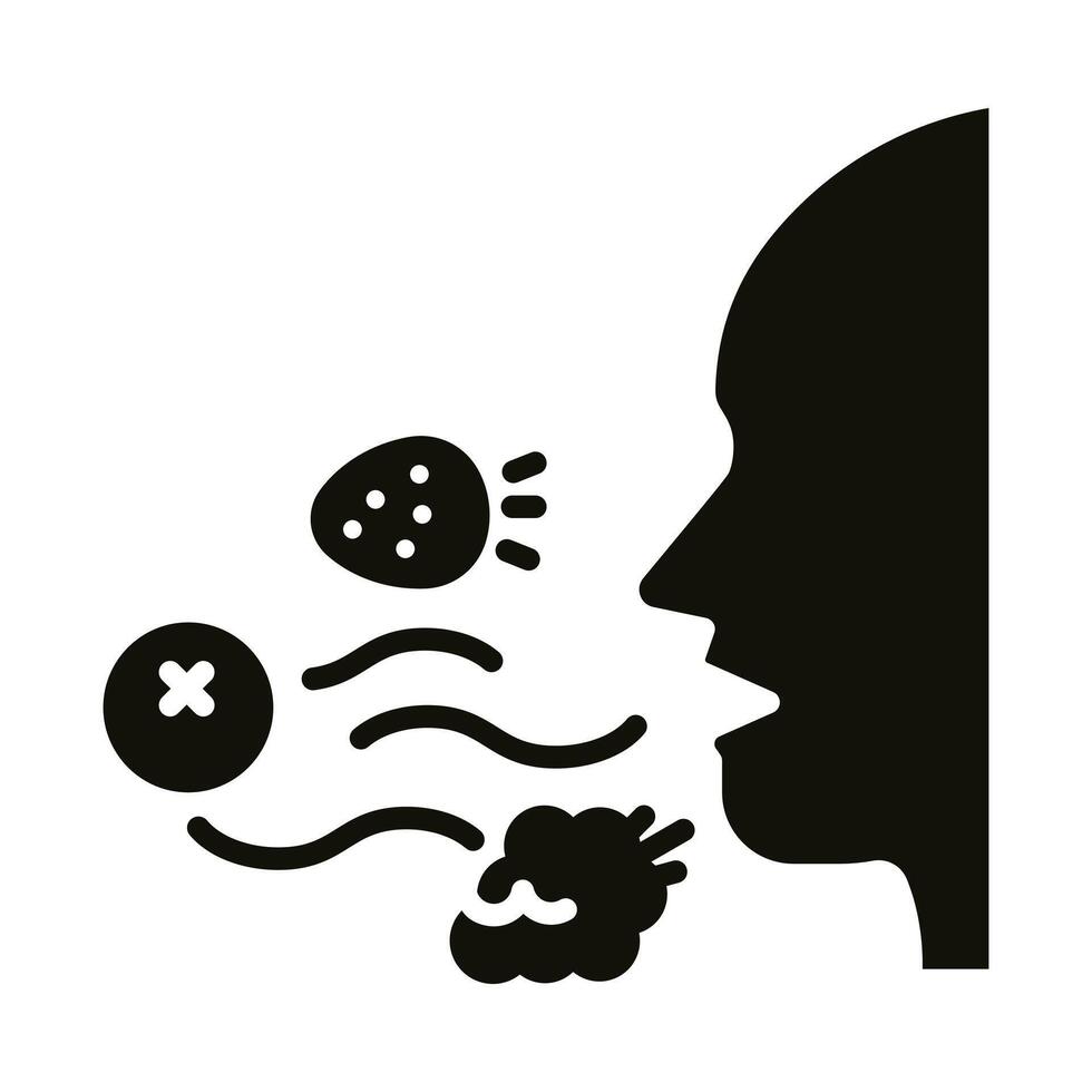 Fruity Breath icon line illustration vector