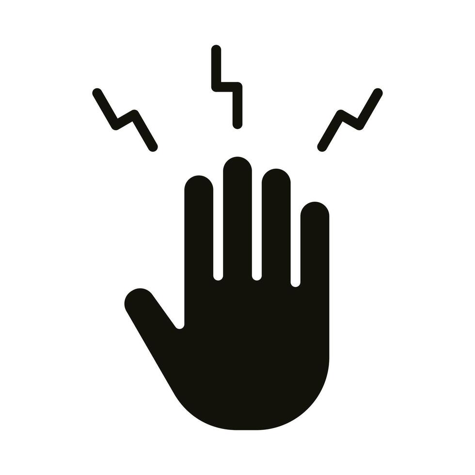 Tingling Sensation icon line illustration vector