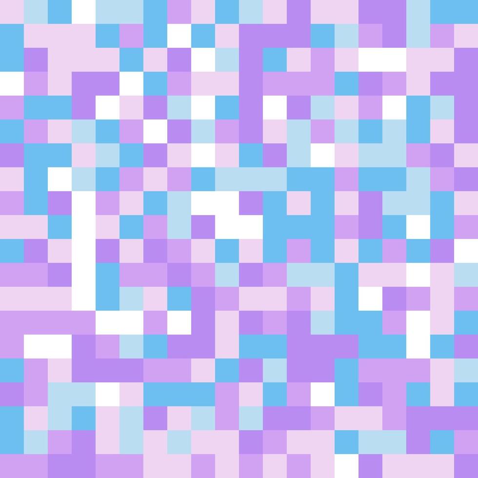 Pastel Blue Purple Pixel Pattern Background Design vector