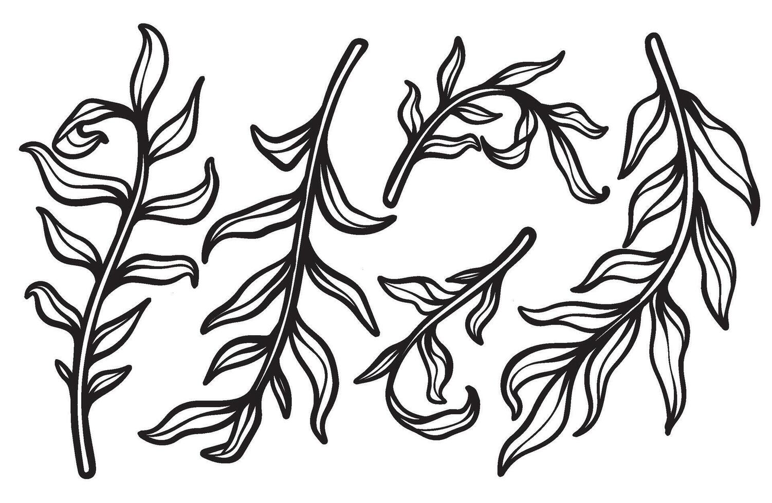 Artistic Leaf Perfect for Elegant Wedding Invitations vector
