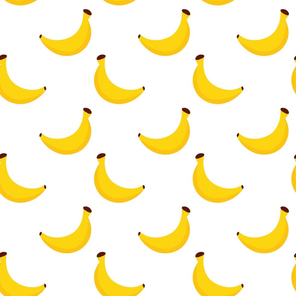 Seamless Pattern with banana. Concept of healthy food and product. Summer food background. flat illustration. vector