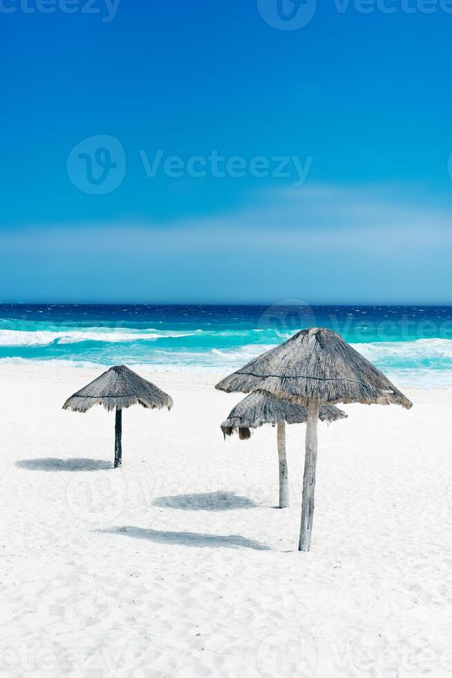 Beautiful beach in Cancun, Mexico - Playa Delfines photo