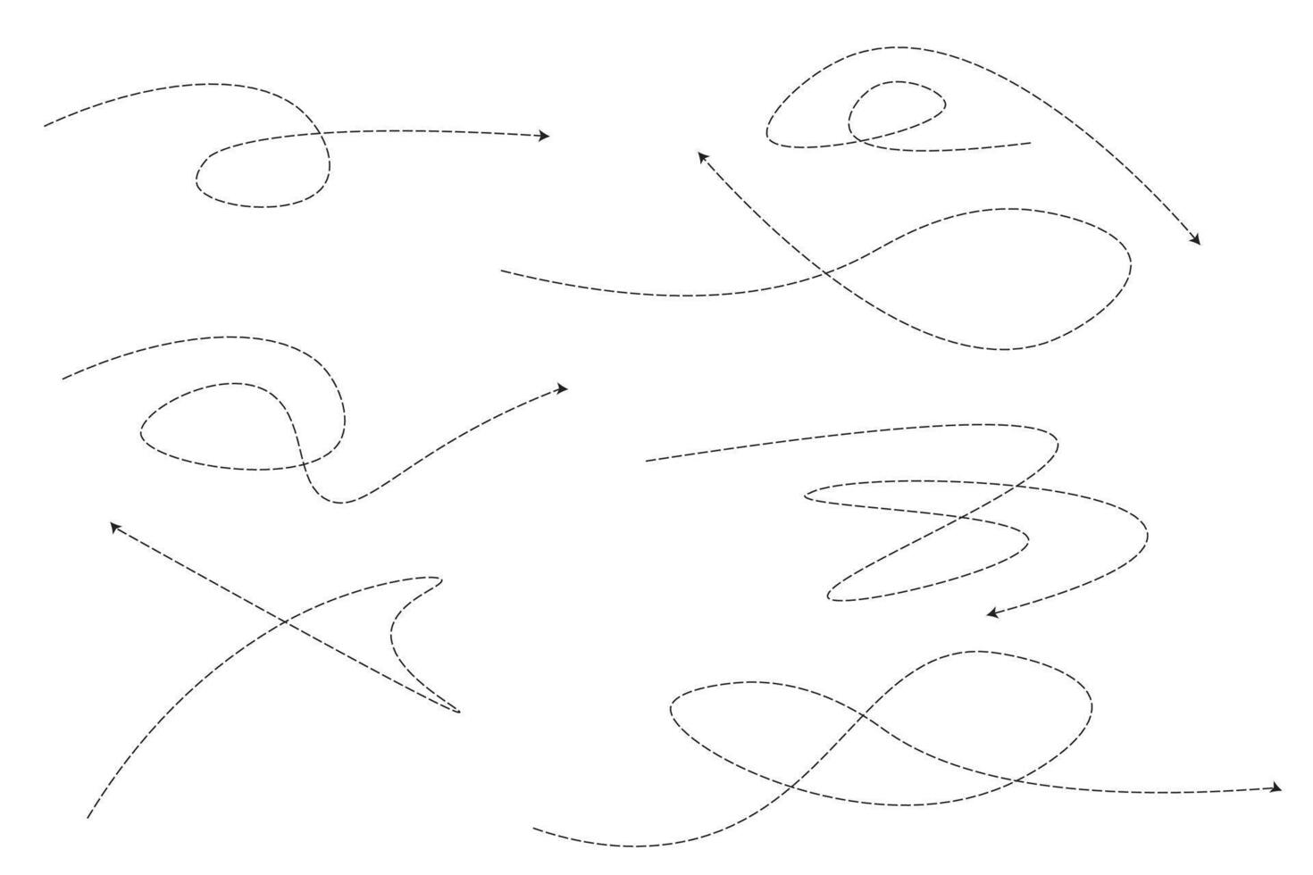 a set of different shapes and lines drawn in a straight line vector