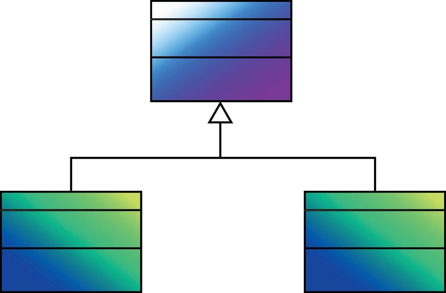 uml class diagram inheritance relations vector