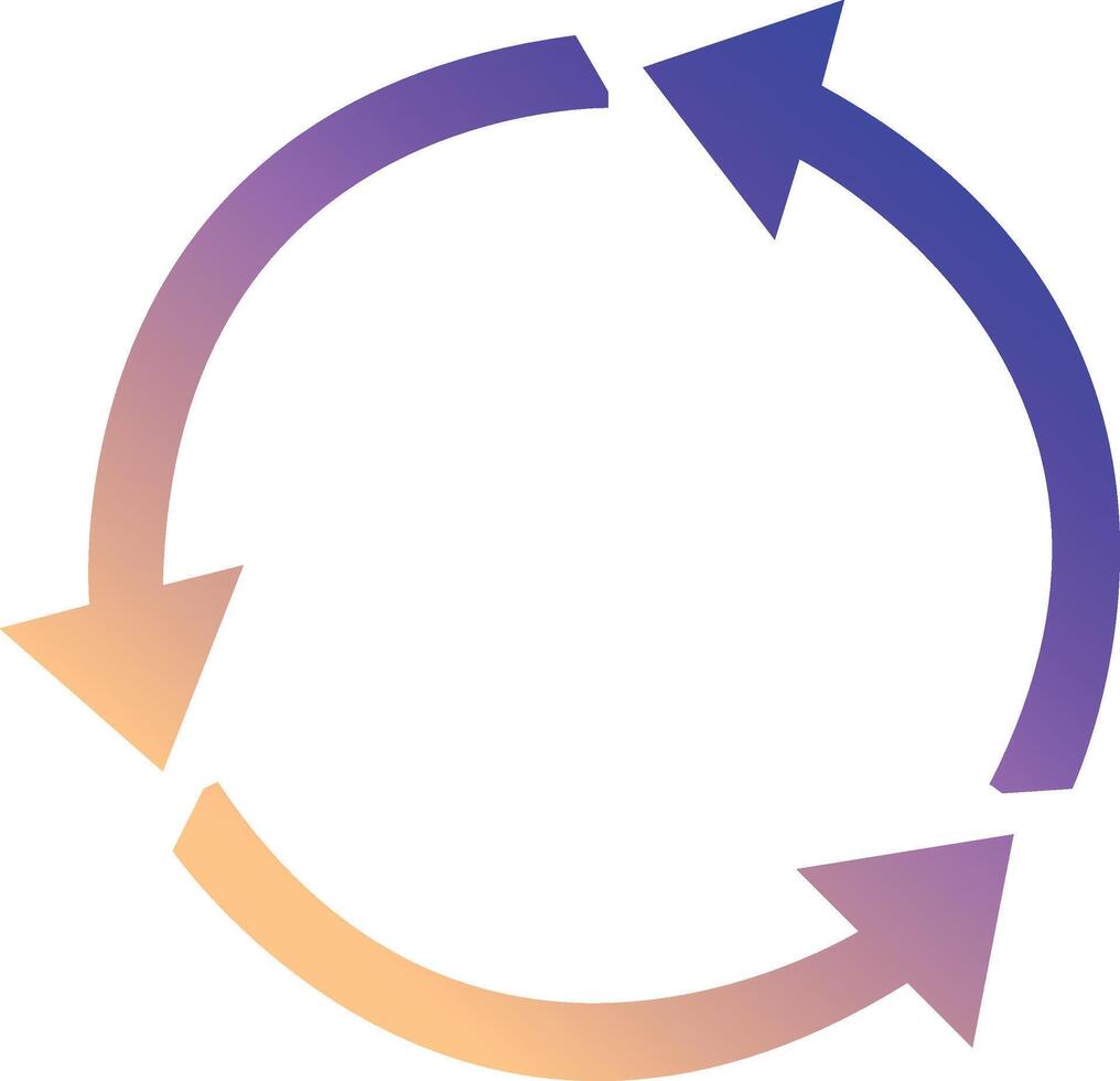 circle arrows cycle vector