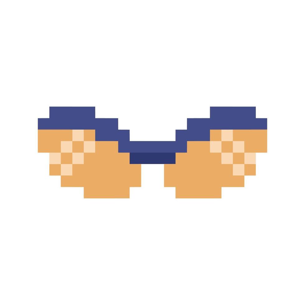 Iconic Eyewear Styles glasses pixel art vector