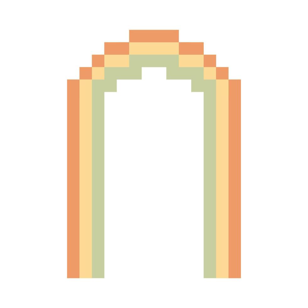 abstract line art pixel art vector