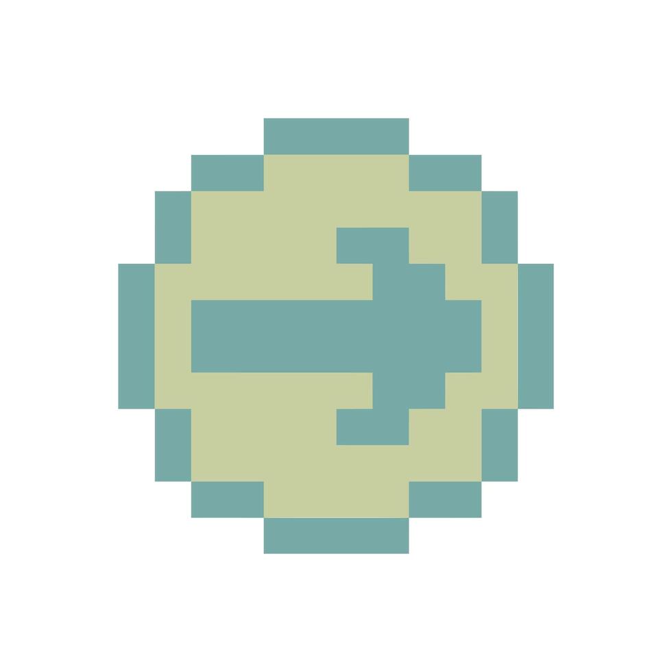 swap next button in a circle pixel art vector
