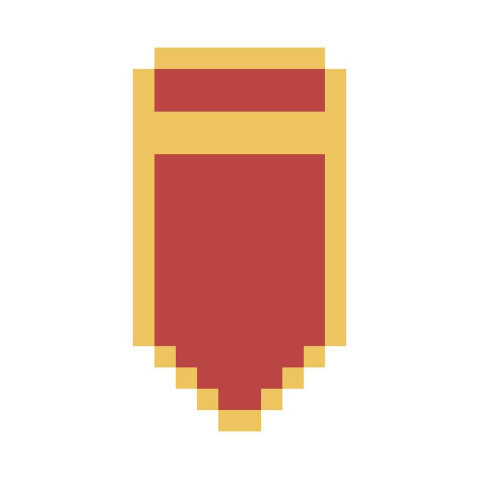 badge pixel art for your needs vector