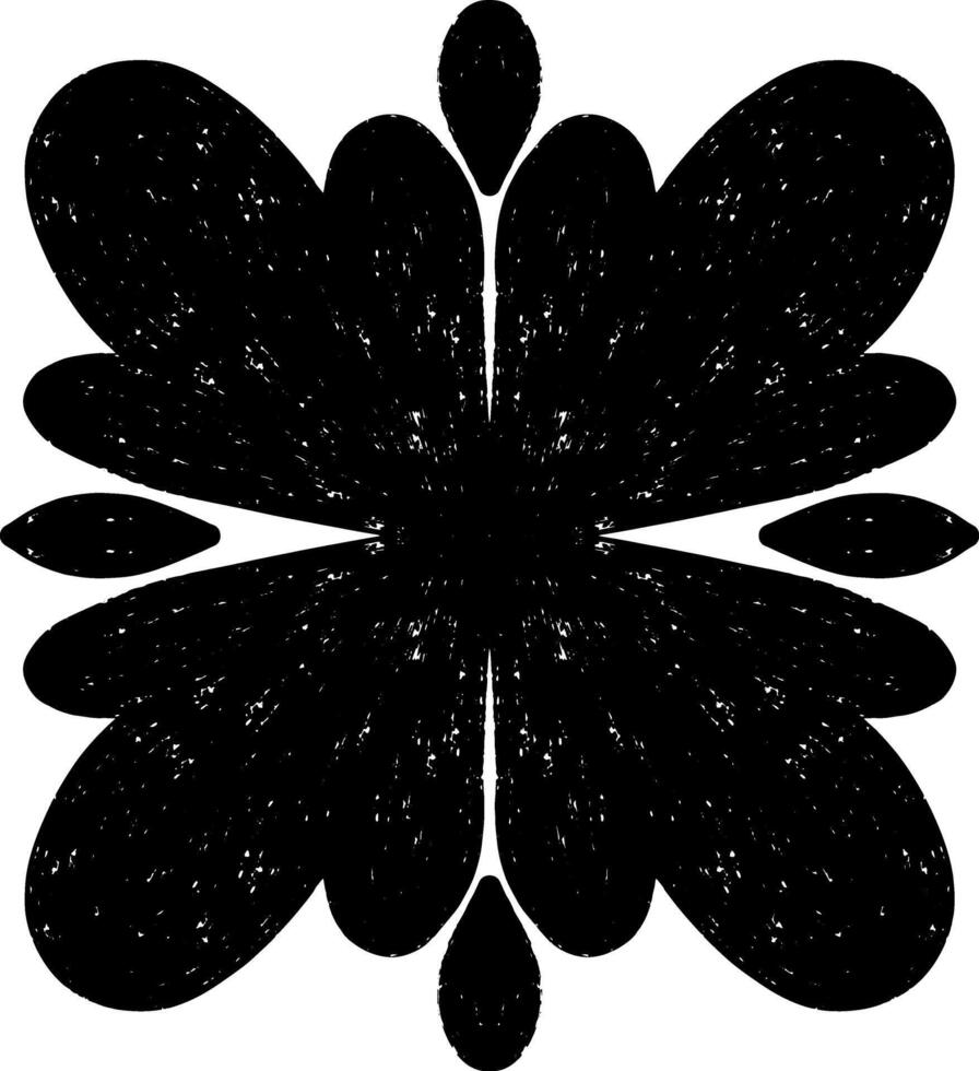 a black and white image of a flower with leaves vector
