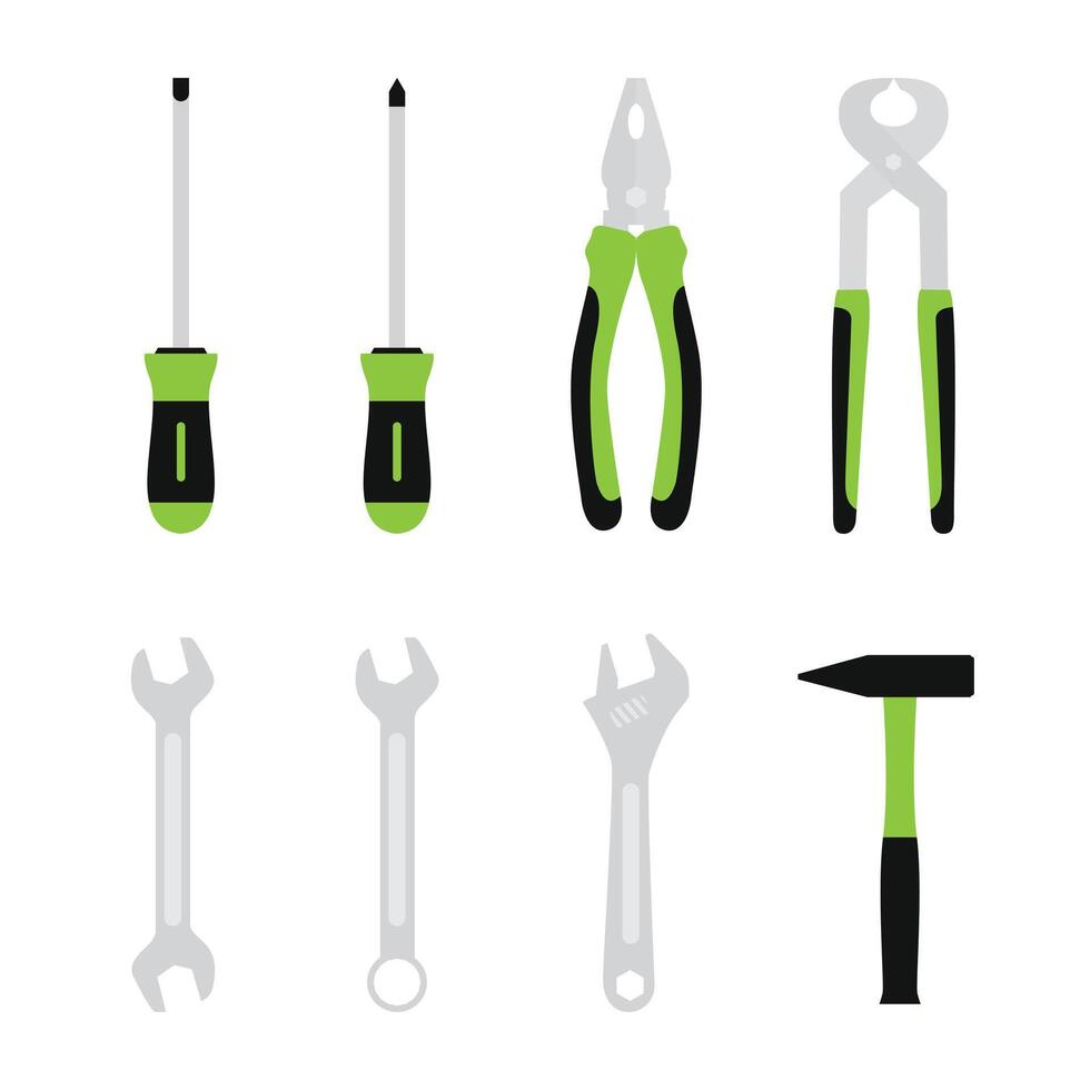 Ilustration Set Tool Art For Repair in Contractor vector