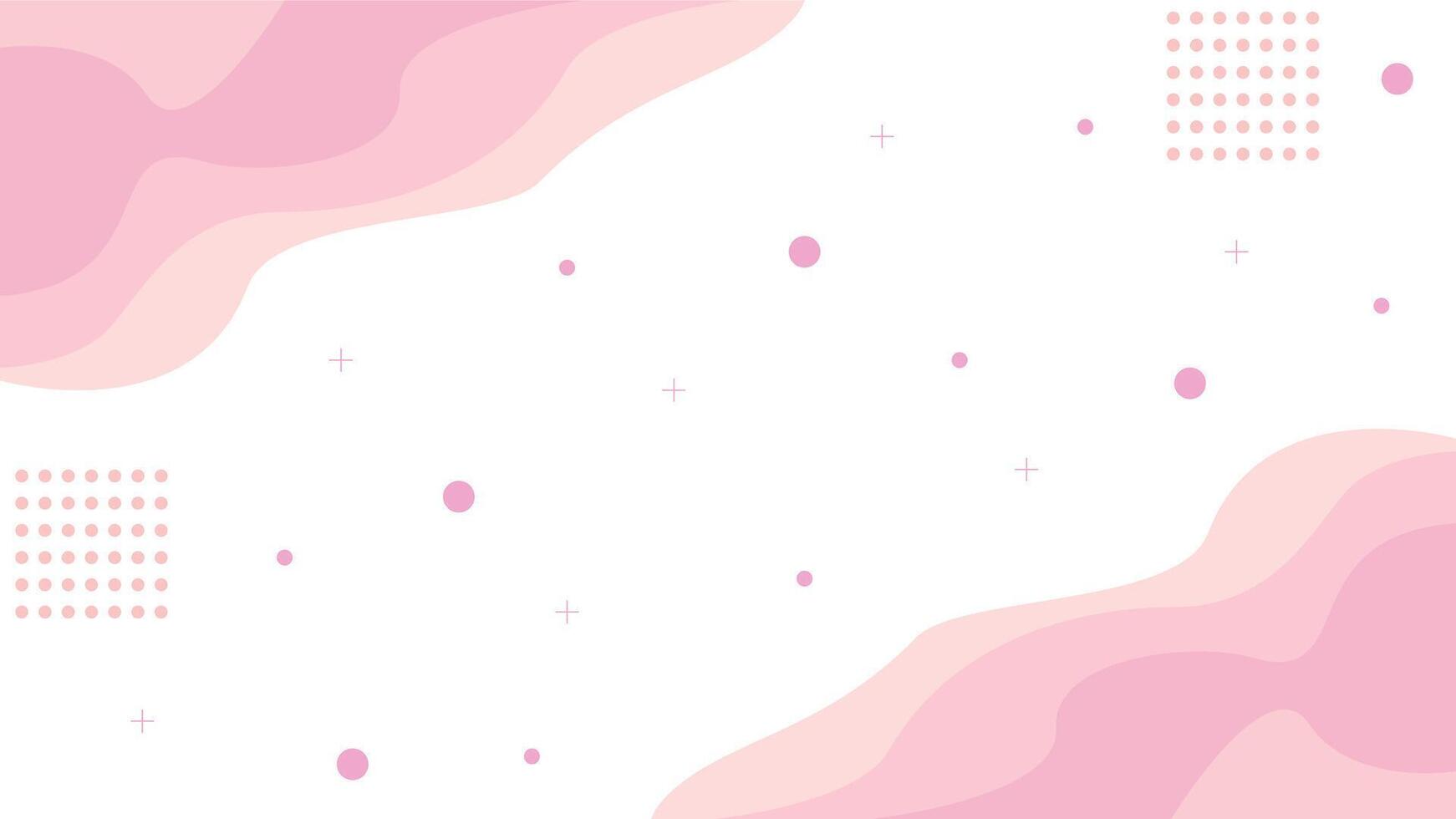 Abstract pink background with polka dots and spots. Illustration. vector