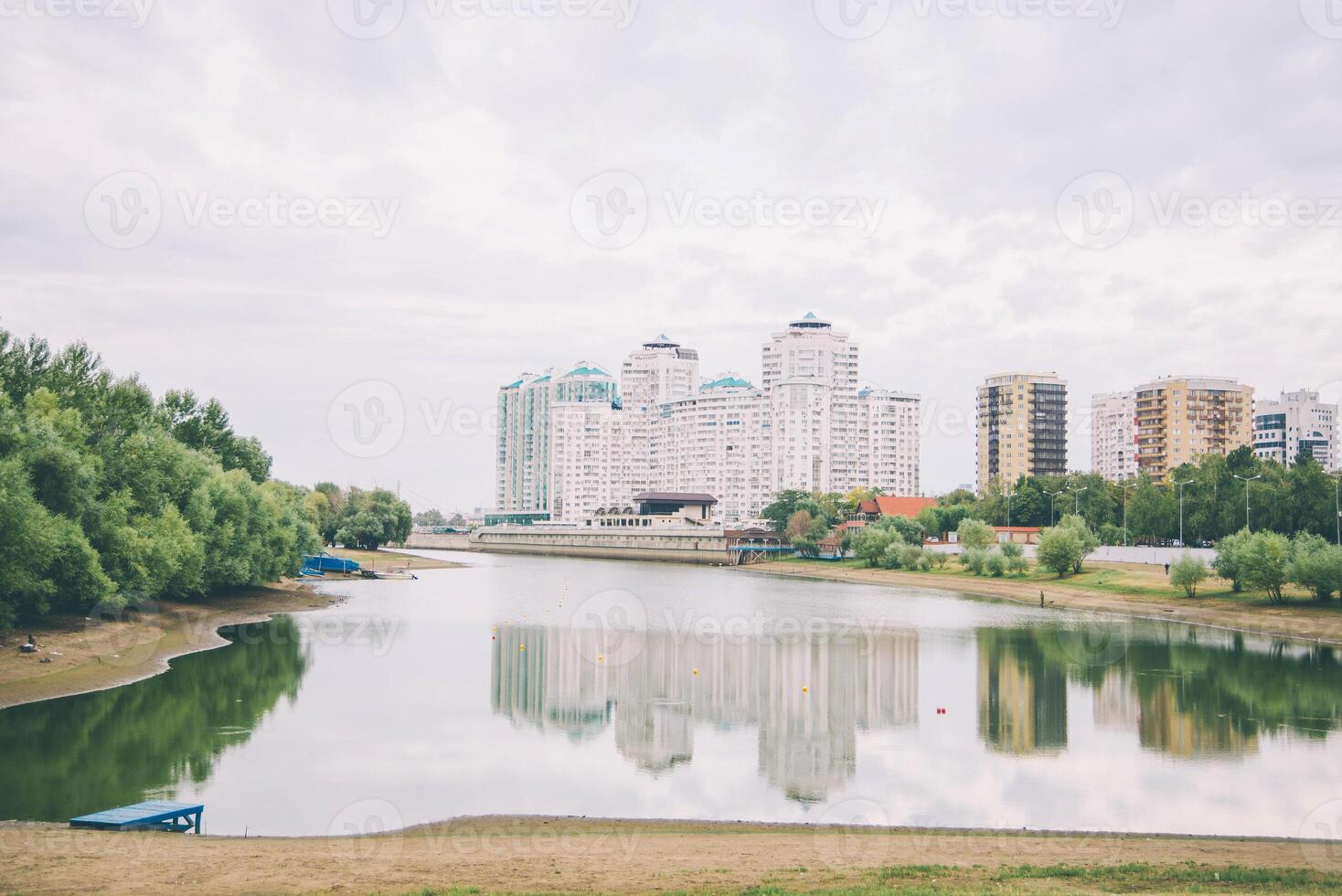 Krasnodar, russia - july, 2019 view of the zero and high-rise buildings photo
