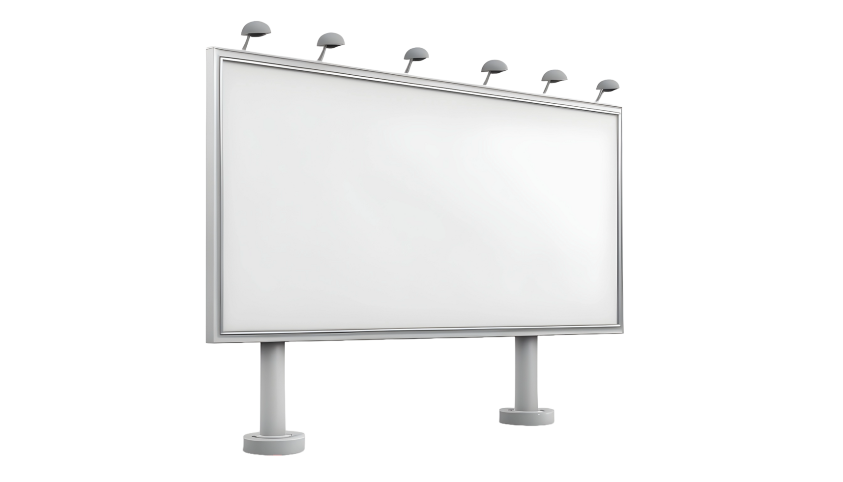 Blank billboard on transparent background png