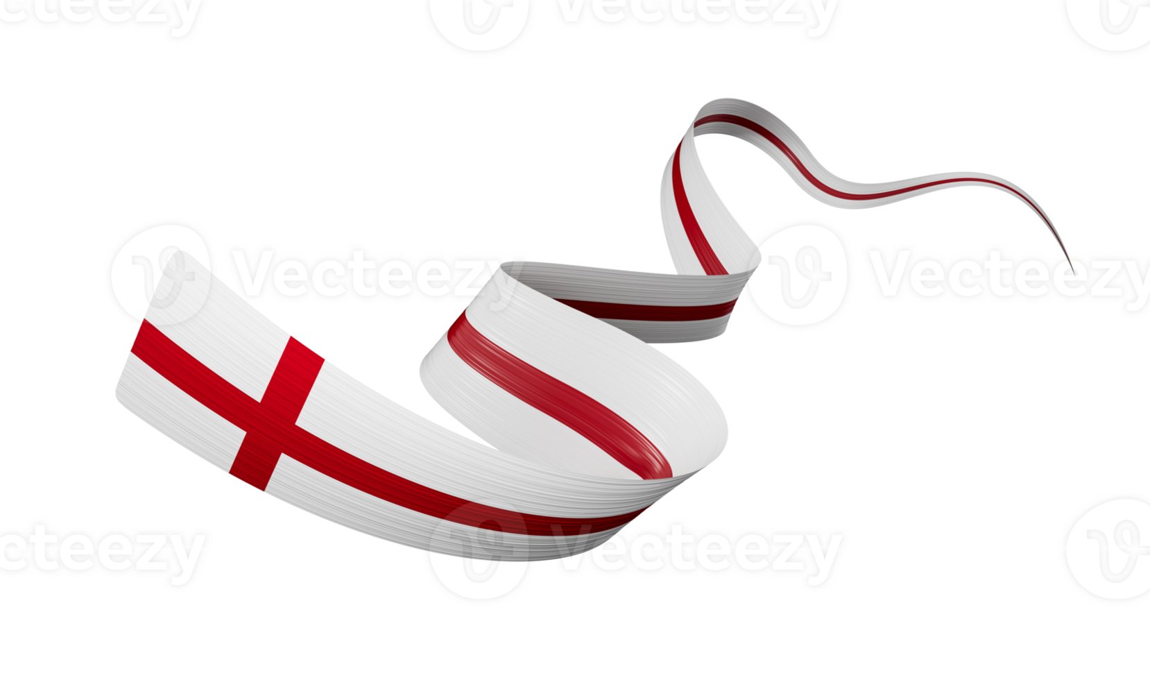 3d Flag Of England 3d Waving Ribbon Flag, 3d illustration png
