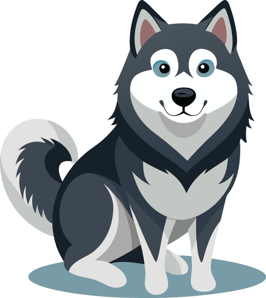 Alaskan Malamute Drawing Artwork vector
