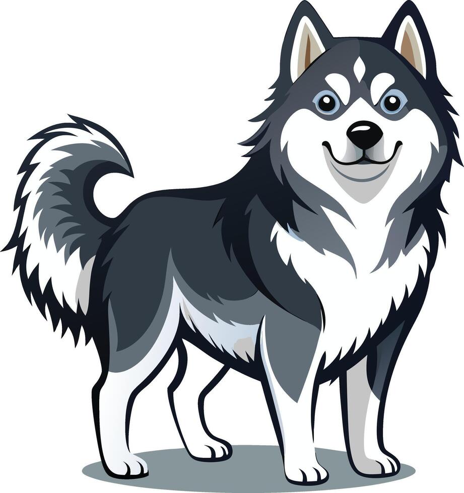 Alaskan Malamute Art vector