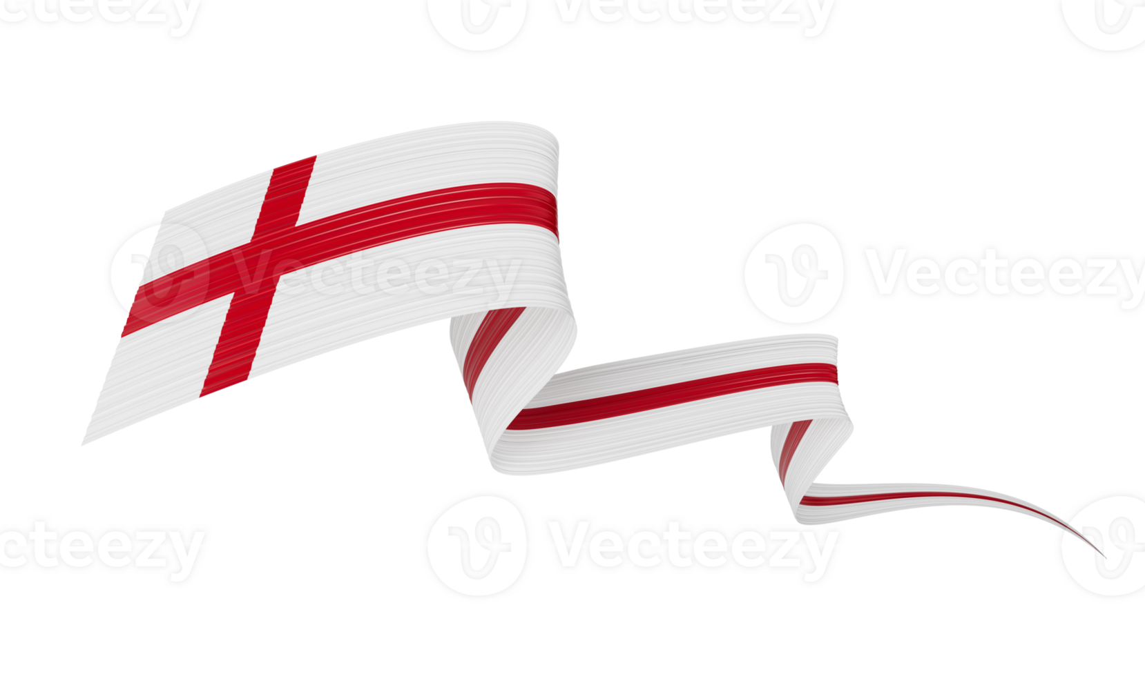3d bandeira do Inglaterra 3d ondulado brilhante Inglaterra fita, 3d ilustração png