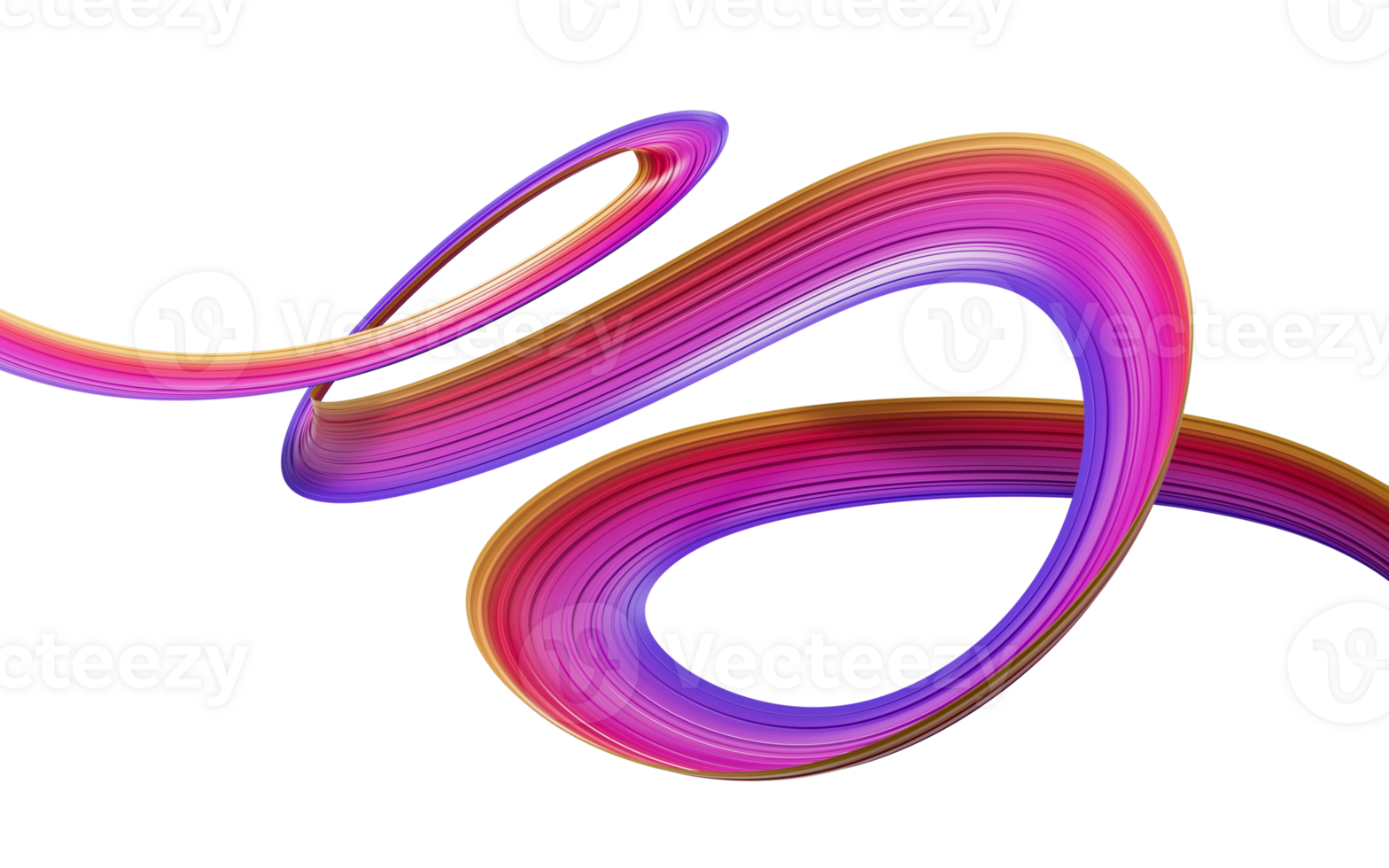 3d Wavy Shiny Social Media Ribbon Flag 3d Illustration png