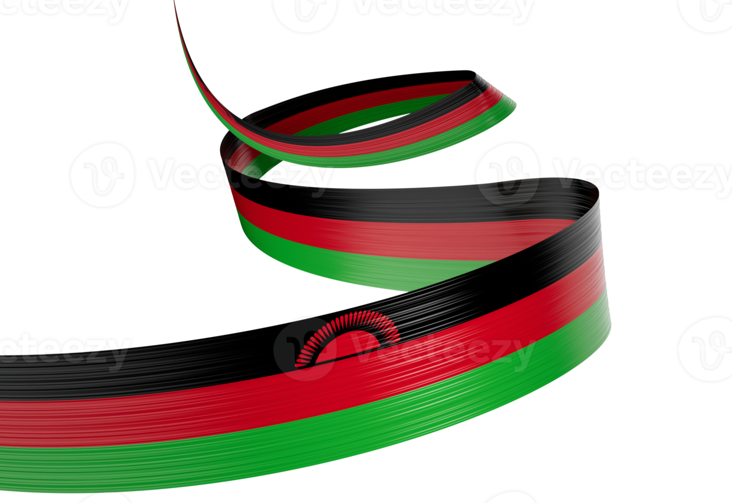 3d Flag Of Malawi 3d Shiny Waving Malawi Ribbon Flag 3d Illustration png