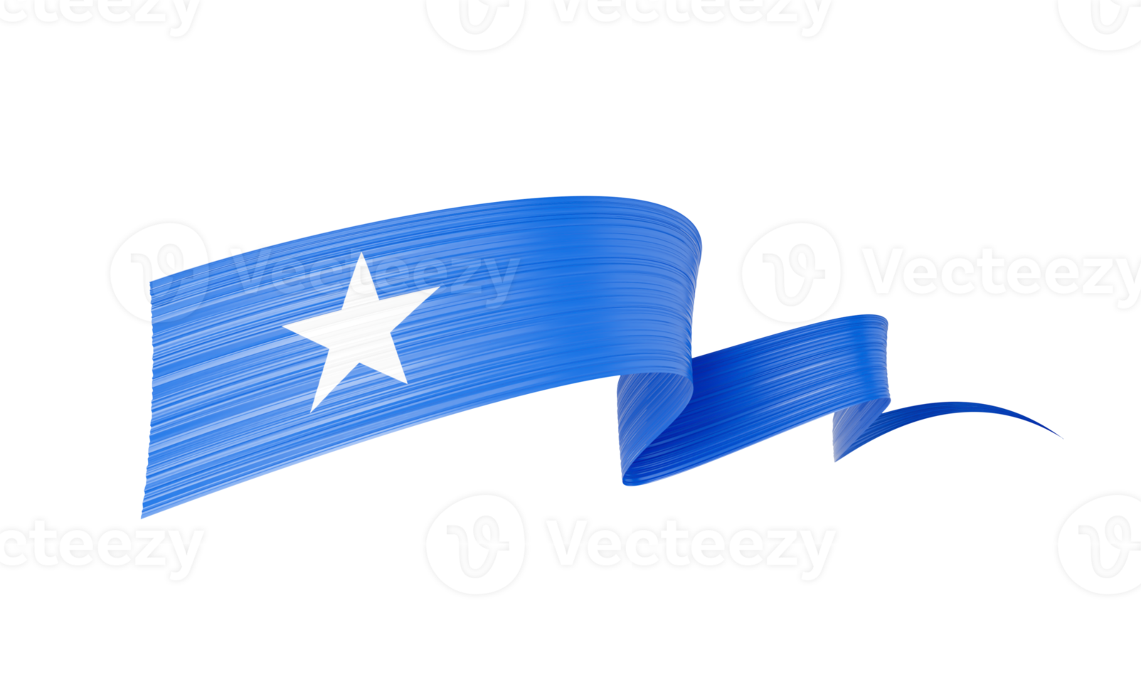 3d Flag Of Somalia 3d Wavy Shiny Somalia Ribbon Flag 3d Illustration png