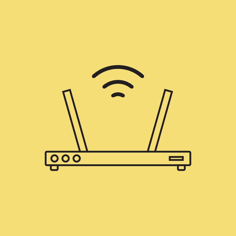 wifi router icon free vector