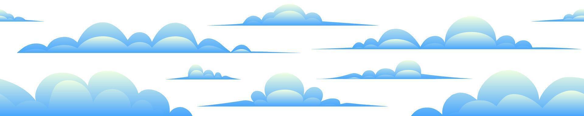 Sky clouds pattern illustration vector