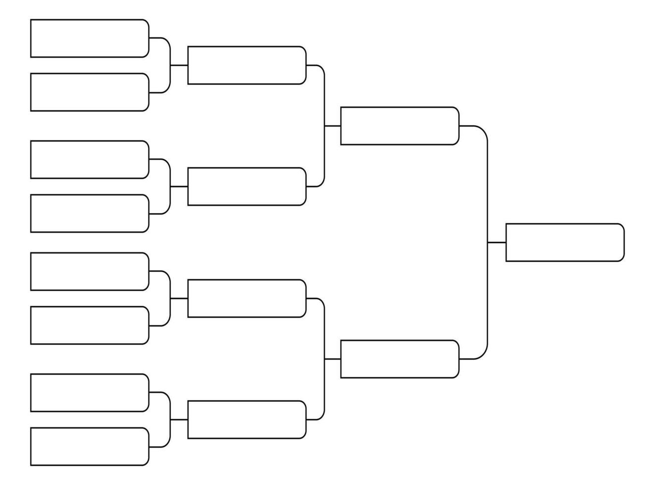 8 soccer team tournament bracket championship template vector