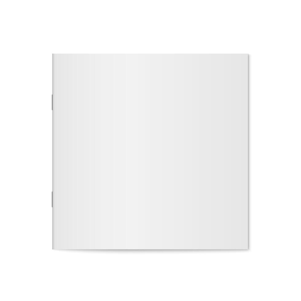 mockup of booklet cover isolated. vector