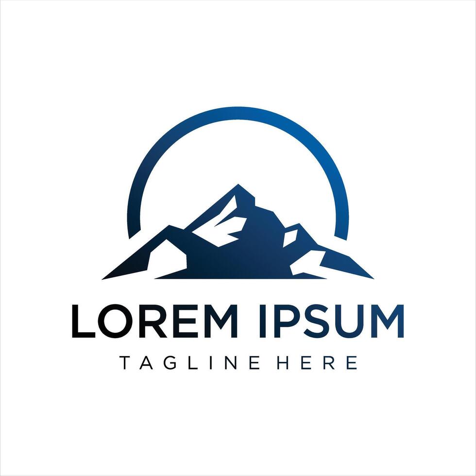 Amazing mountain logo design inspiration Premium vector