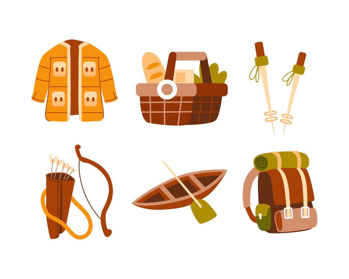 Outdoor activities set vector