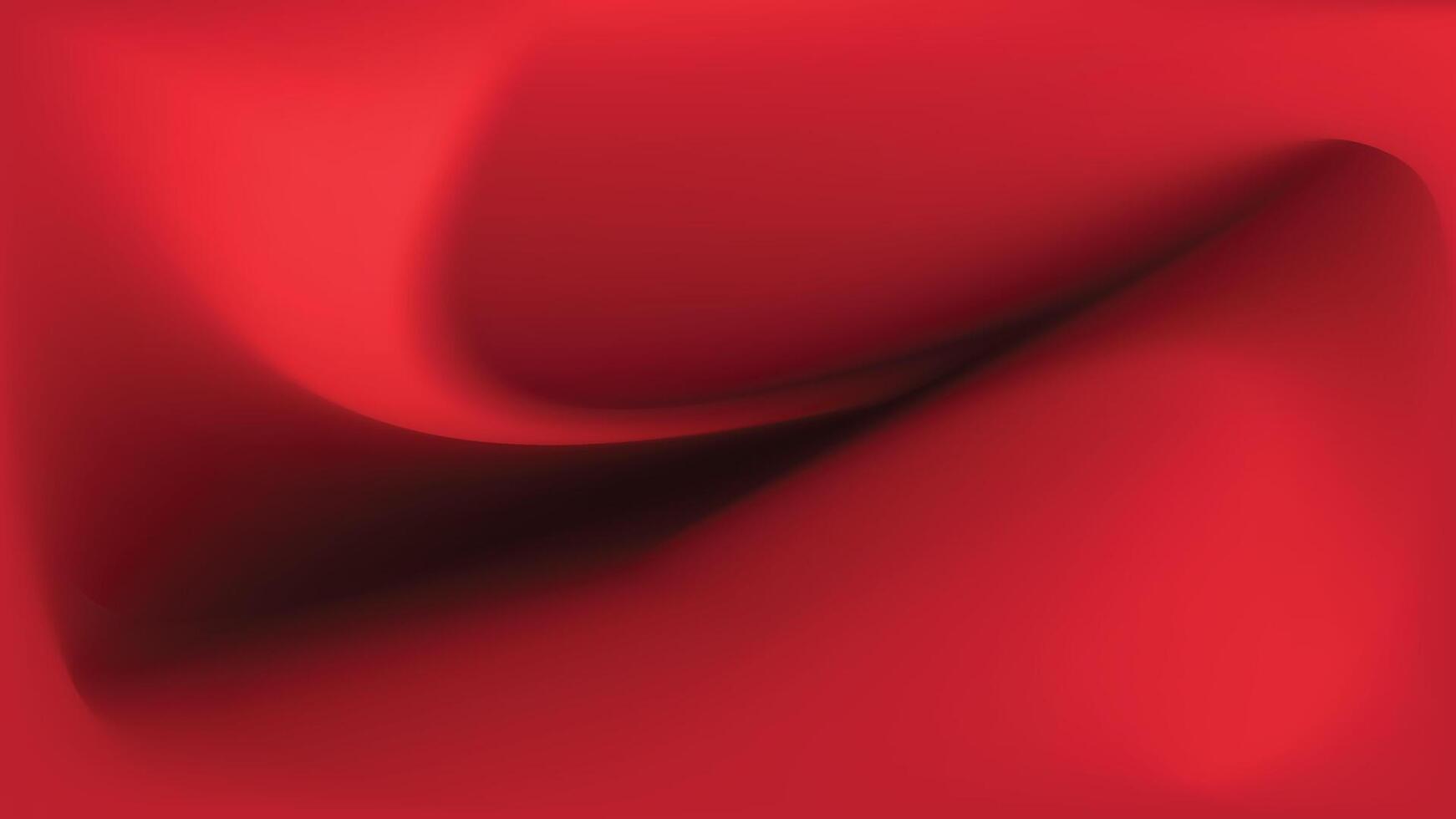 red abstract gradient background with curved shapes. vector