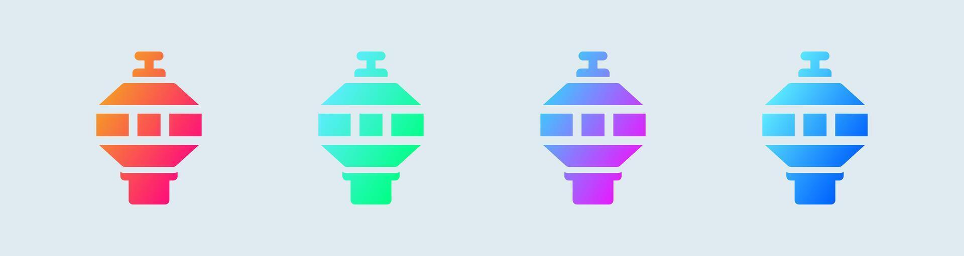 Control solid icon in gradient colors. Terminal signs illustration. vector
