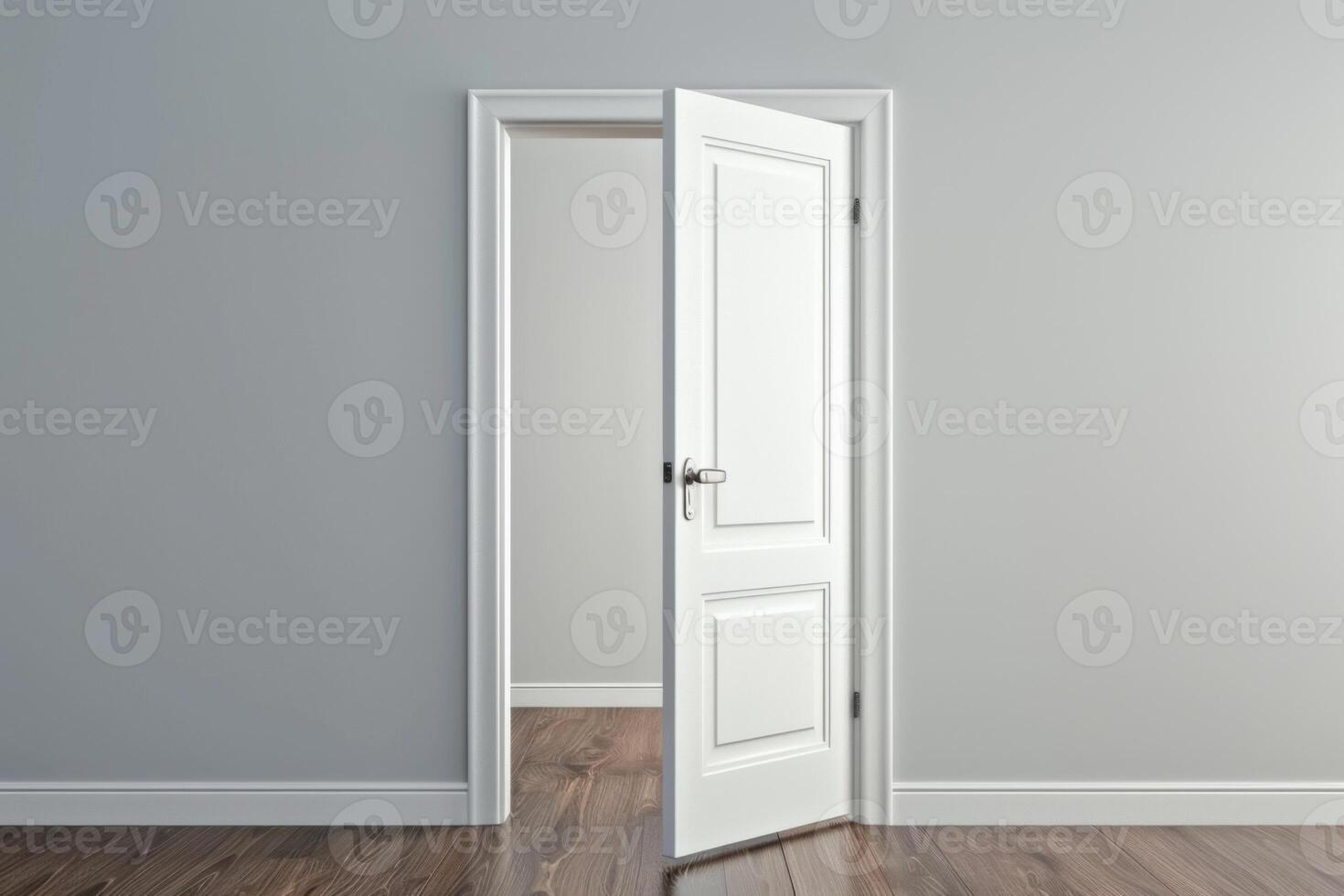 Open door emitting light possibilities growth achievements concept motivation learning skills knowledge heaven doors exit abstract simple background new ways entering leaving space photo