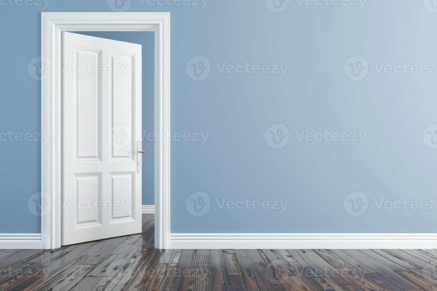 Open door emitting light possibilities growth achievements concept motivation learning skills knowledge heaven doors exit abstract simple background new ways entering leaving space photo