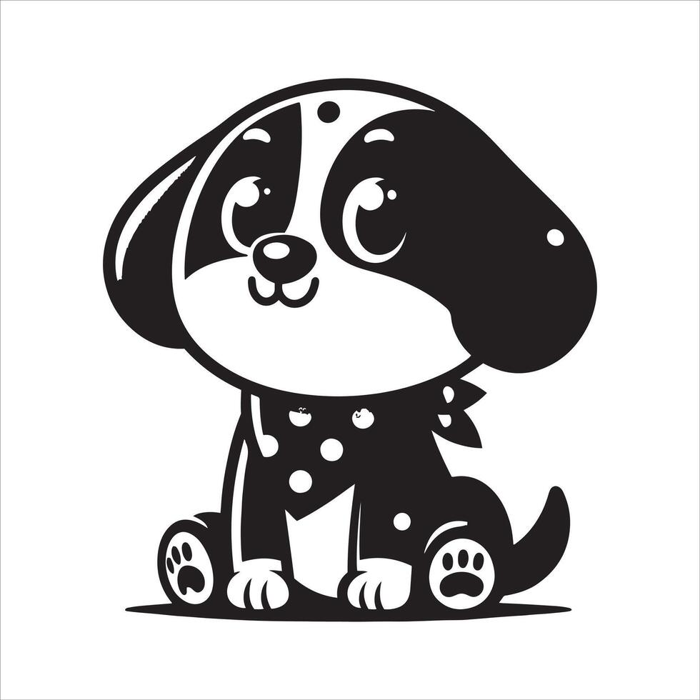 Best Silhouette Dog Animation vector