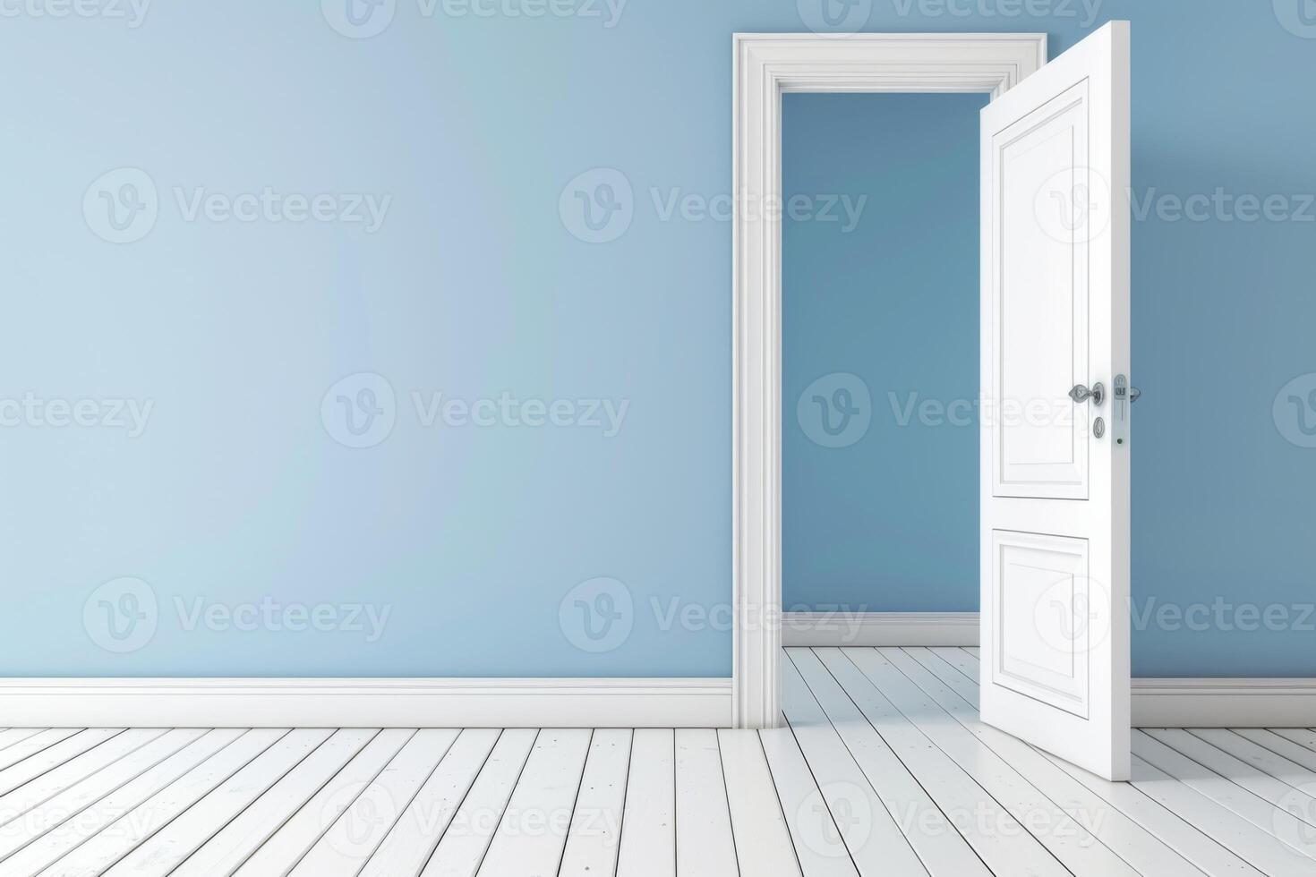 Open door emitting light possibilities growth achievements concept motivation learning skills knowledge heaven doors exit abstract simple background new ways entering leaving space photo